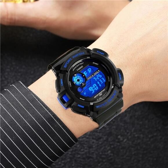 Mens Military Multifunction Digital LED Watch Electronic Waterproof Alarm Quartz - Picture 5 of 7